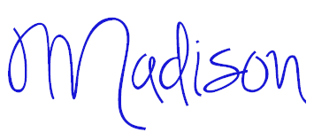 Madison's signature